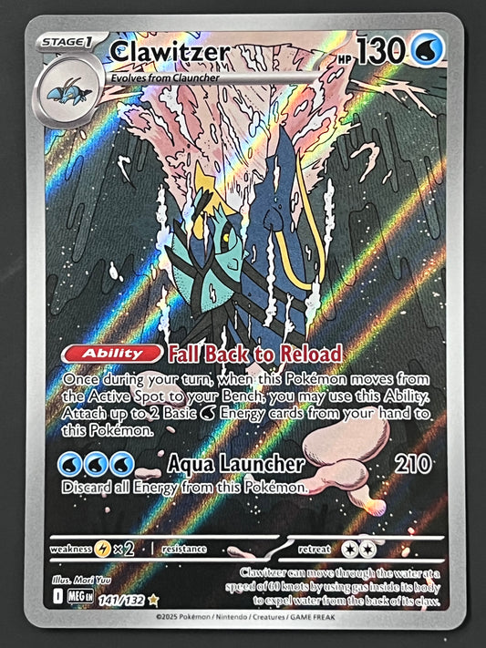 141/132 Clawitzer - Pokémon Mega Evolution Base Illustration Rare