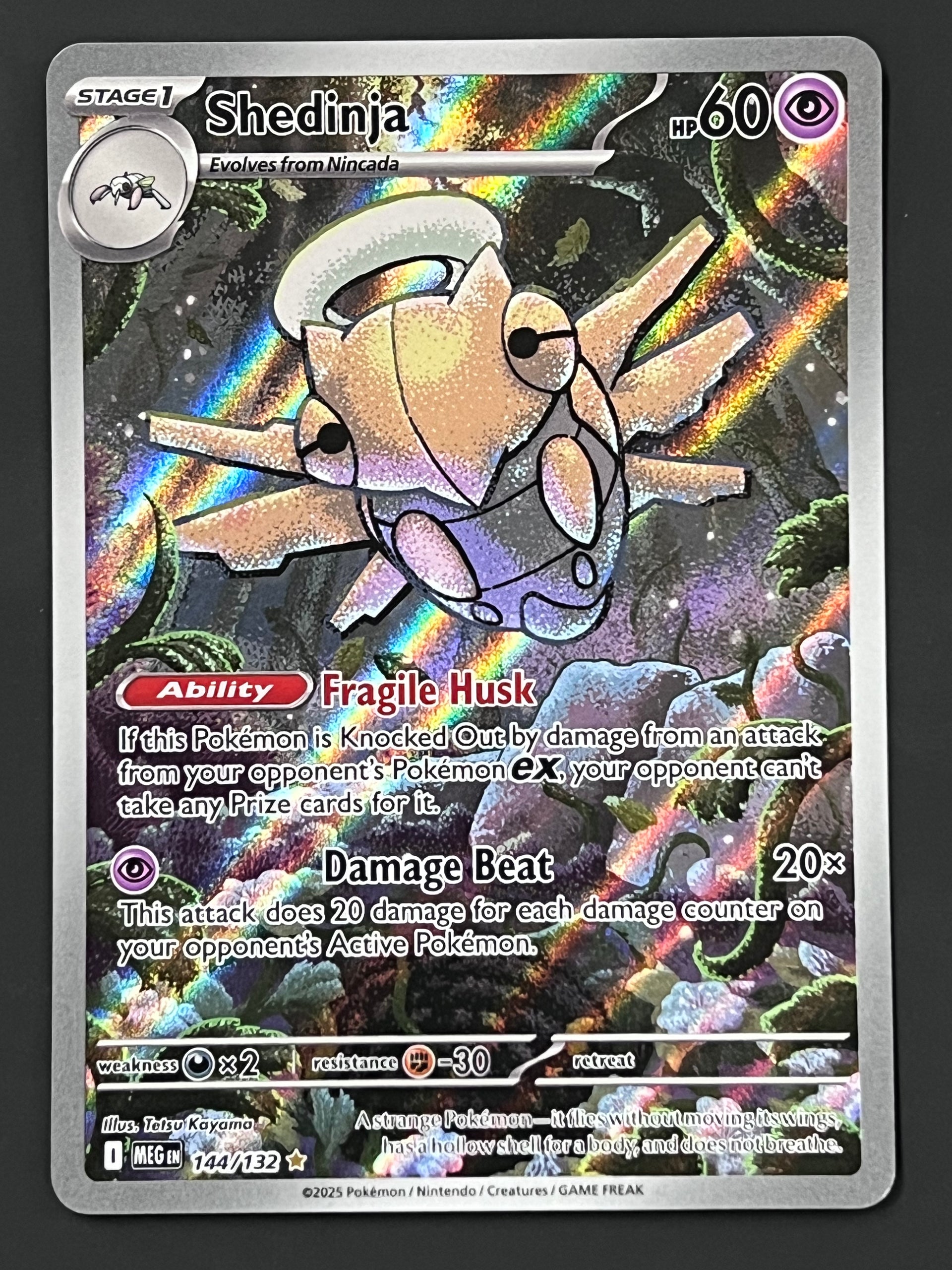 144/132 Shedinja - Pokmon Mega Evolution Base Illustration Rare Jarvvos 144/132 Shedinja - Pokmon Mega Evolution Base Illustration Rare Jarvvos