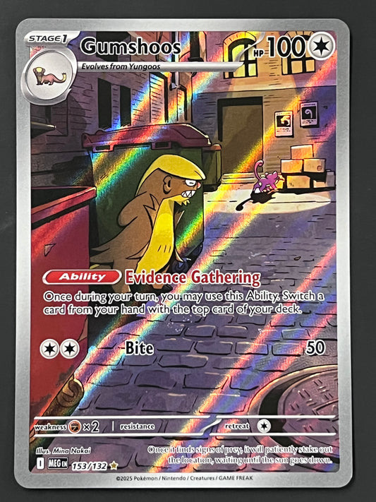 153/132 Gumshoos - Pokémon Mega Evolution Base Illustration Rare
