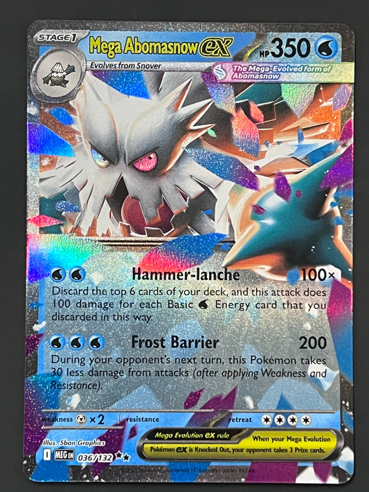 036/132 Mega Abomasnow ex - Pokémon Mega Evolution Base Double Rare