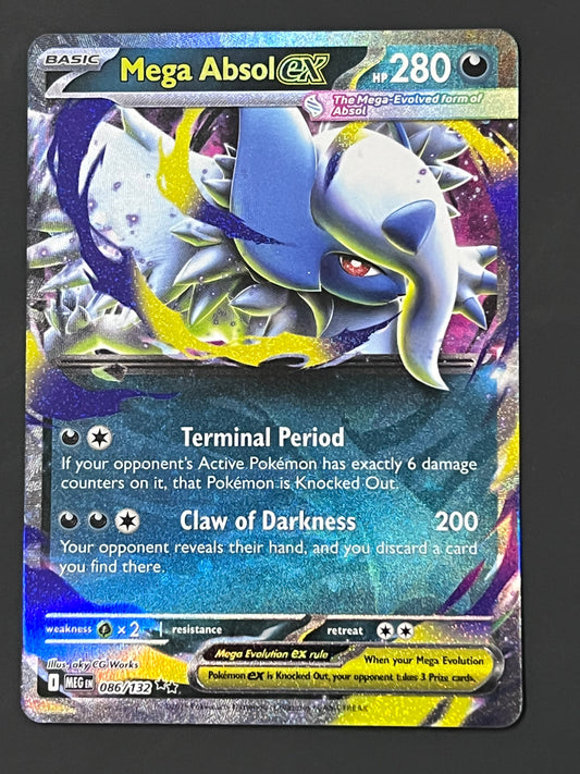 086/132 Mega Absol ex - Pokémon Mega Evolution Base Double Rare
