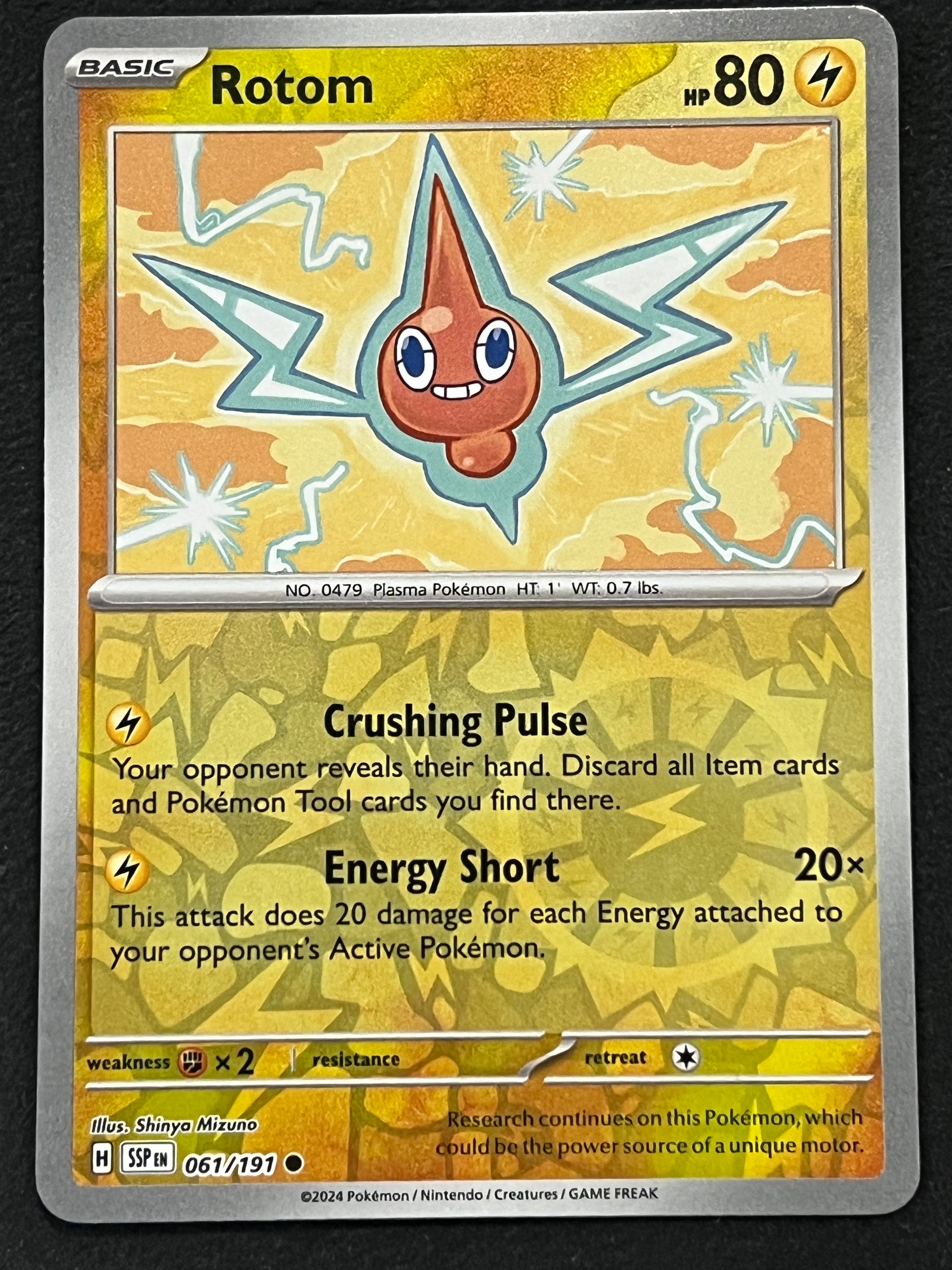 061/191 Rotom - Pokmon Surging Sparks Common Reverse Jarvvos 061/191 Rotom - Pokmon Surging Sparks Common Reverse Jarvvos