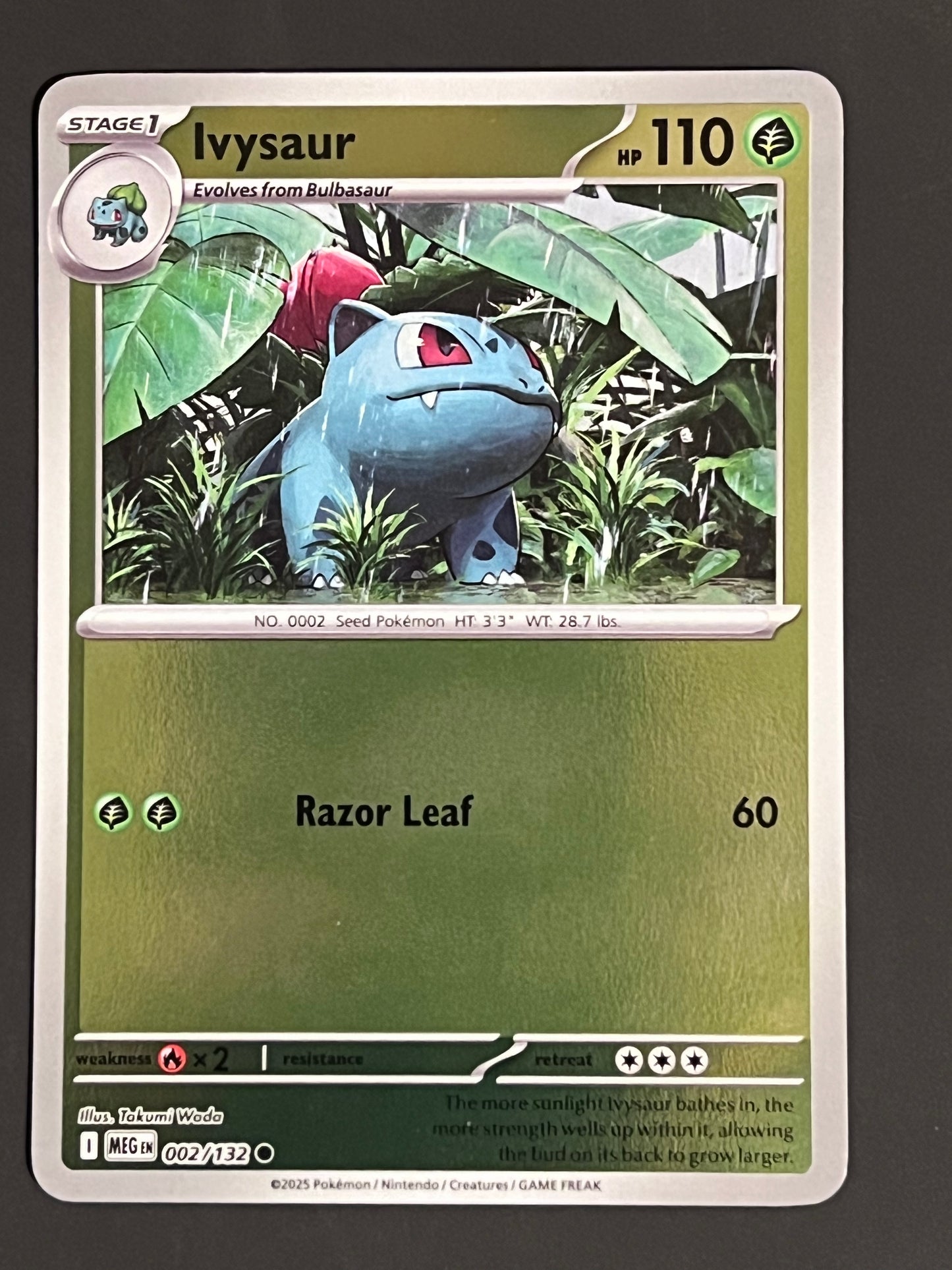 002/132 Ivysaur - Pokémon Mega Evolution Base Common Reverse