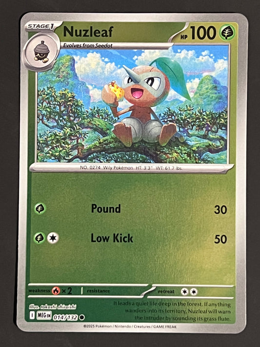 014/132 Nuzleaf - Pokémon Mega Evolution Base Common Reverse