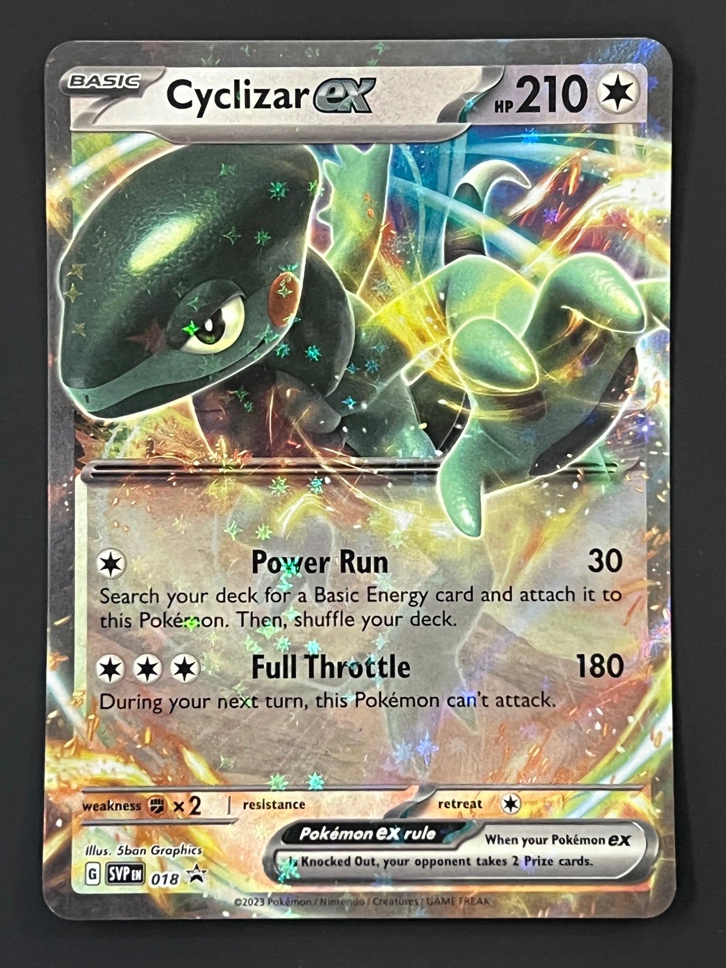 SVP018 Cyclizar EX - Black Star Promo
