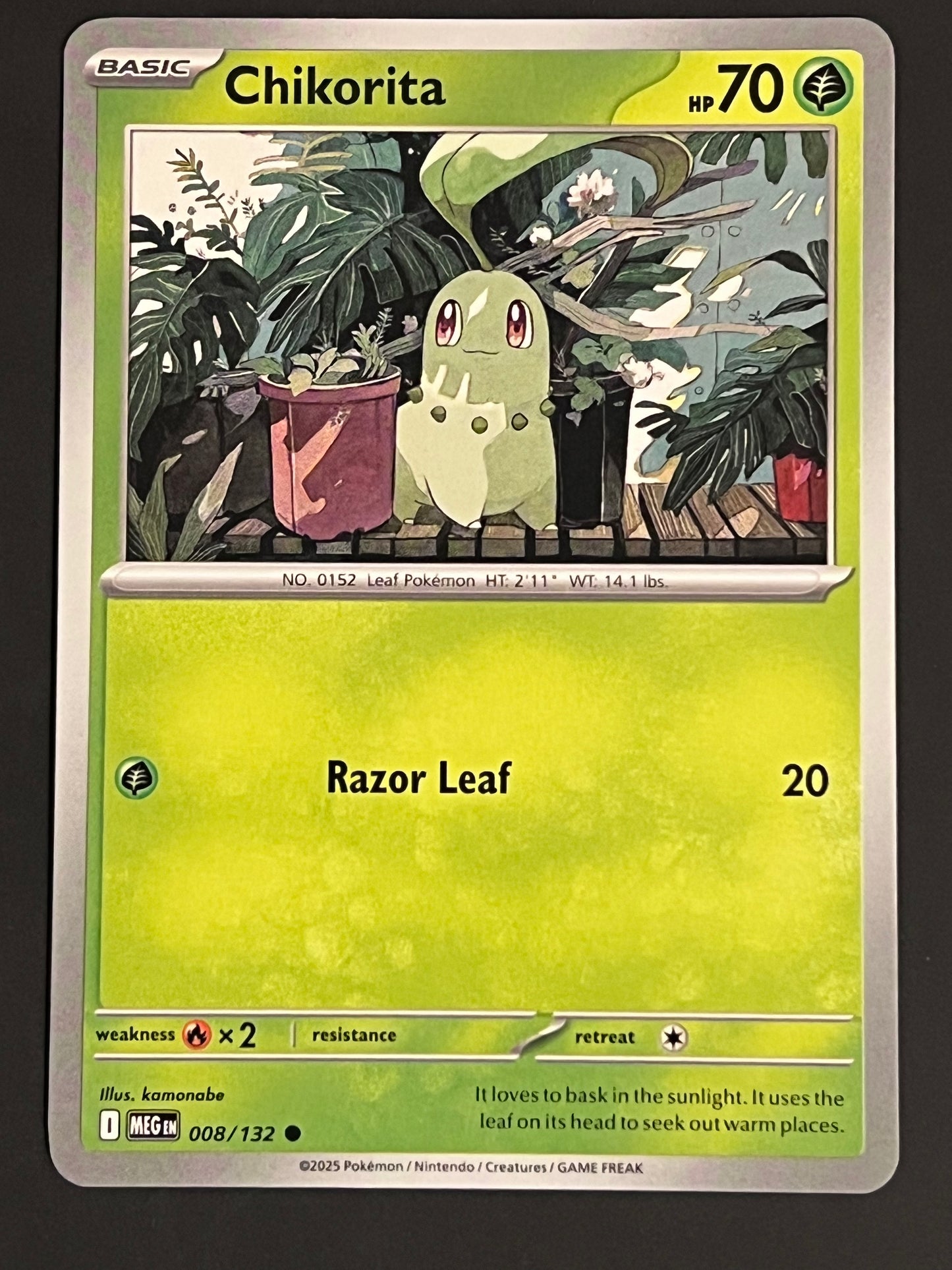 008/132 Chikorita - Pokémon Mega Evolution Base Common