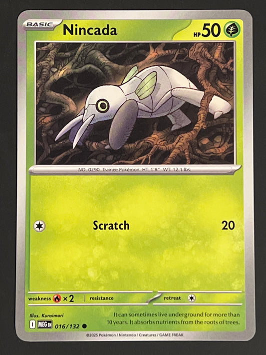 016/132 Nincada - Pokémon Mega Evolution Base Common