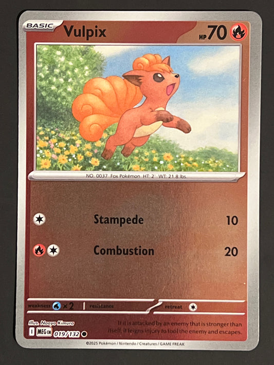 019/132 Vulpix - Pokémon Mega Evolution Base Common Reverse