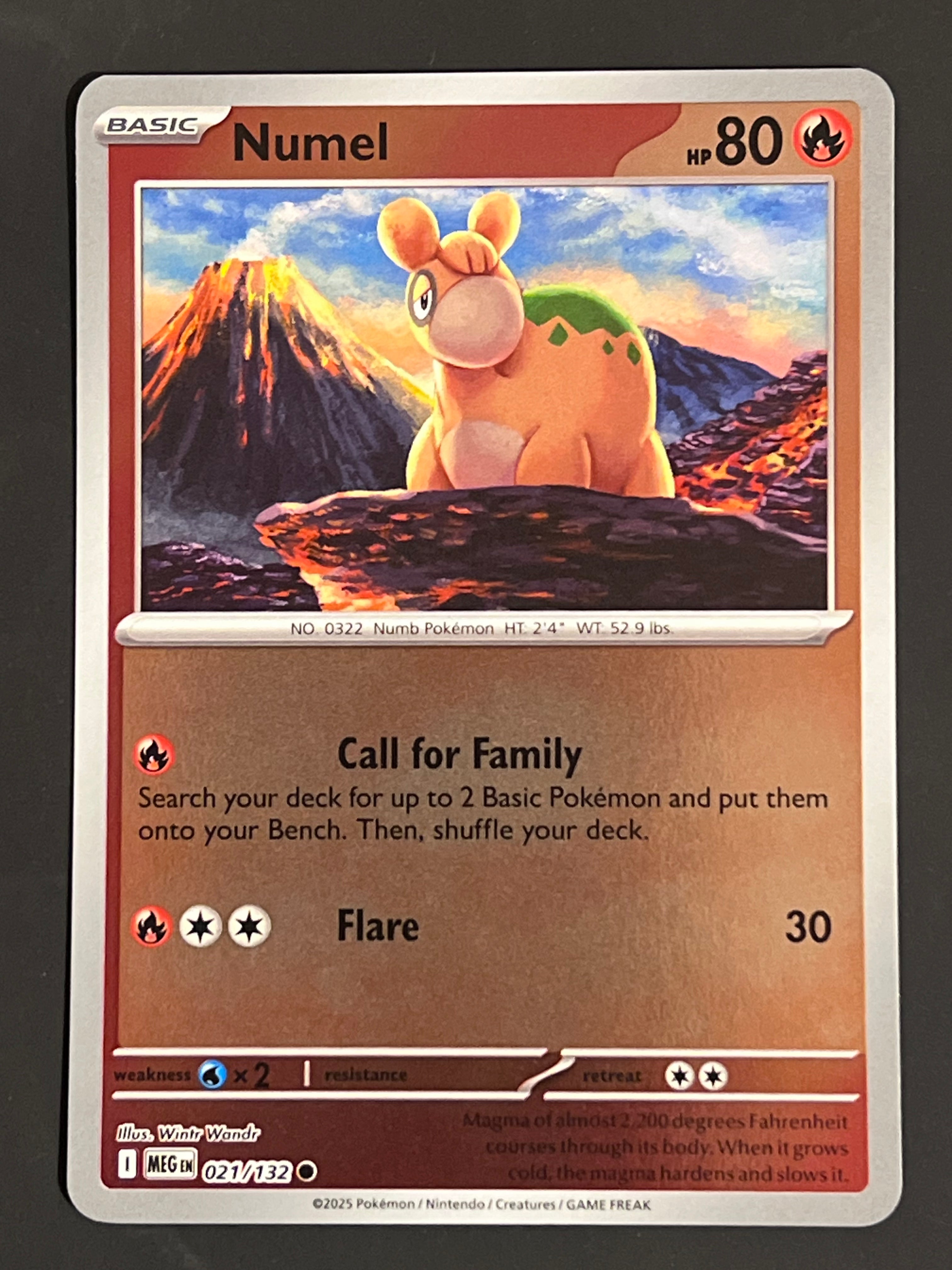 021/132 Numel - Pokémon Mega Evolution Base Common Reverse – Jarvvos