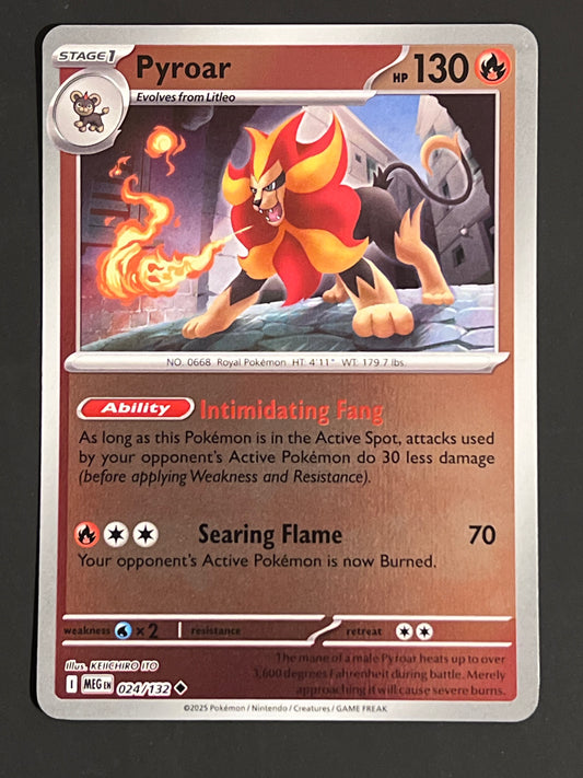 024/132 Pyroar - Pokémon Mega Evolution Base Uncommon Reverse