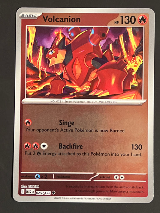 025/132 Volcanion - Pokémon Mega Evolution Base Uncommon Reverse