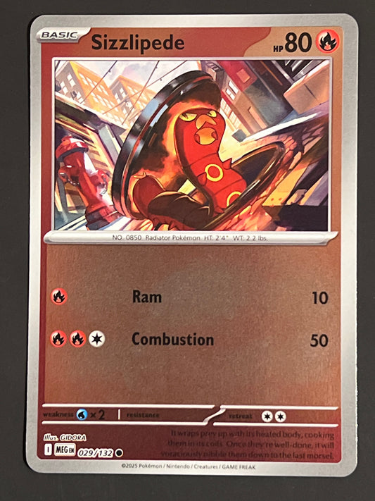 029/132 Sizzlipede - Pokémon Mega Evolution Base Common Reverse