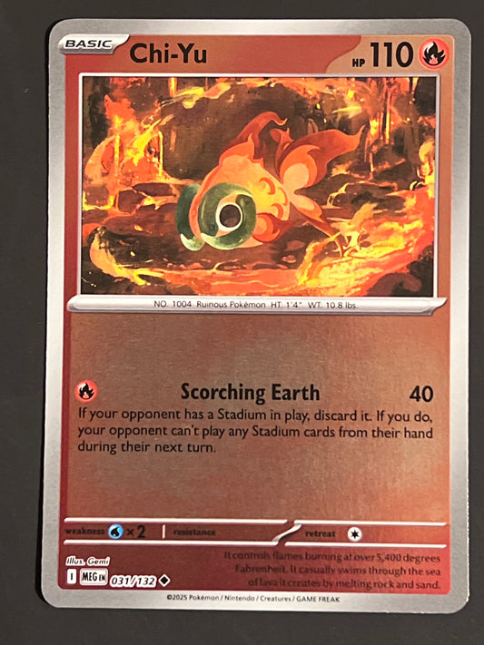 031/132 Chi-Yu - Pokémon Mega Evolution Base Uncommon Reverse