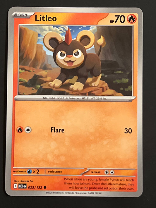 023/132 Litleo - Pokémon Mega Evolution Base Common