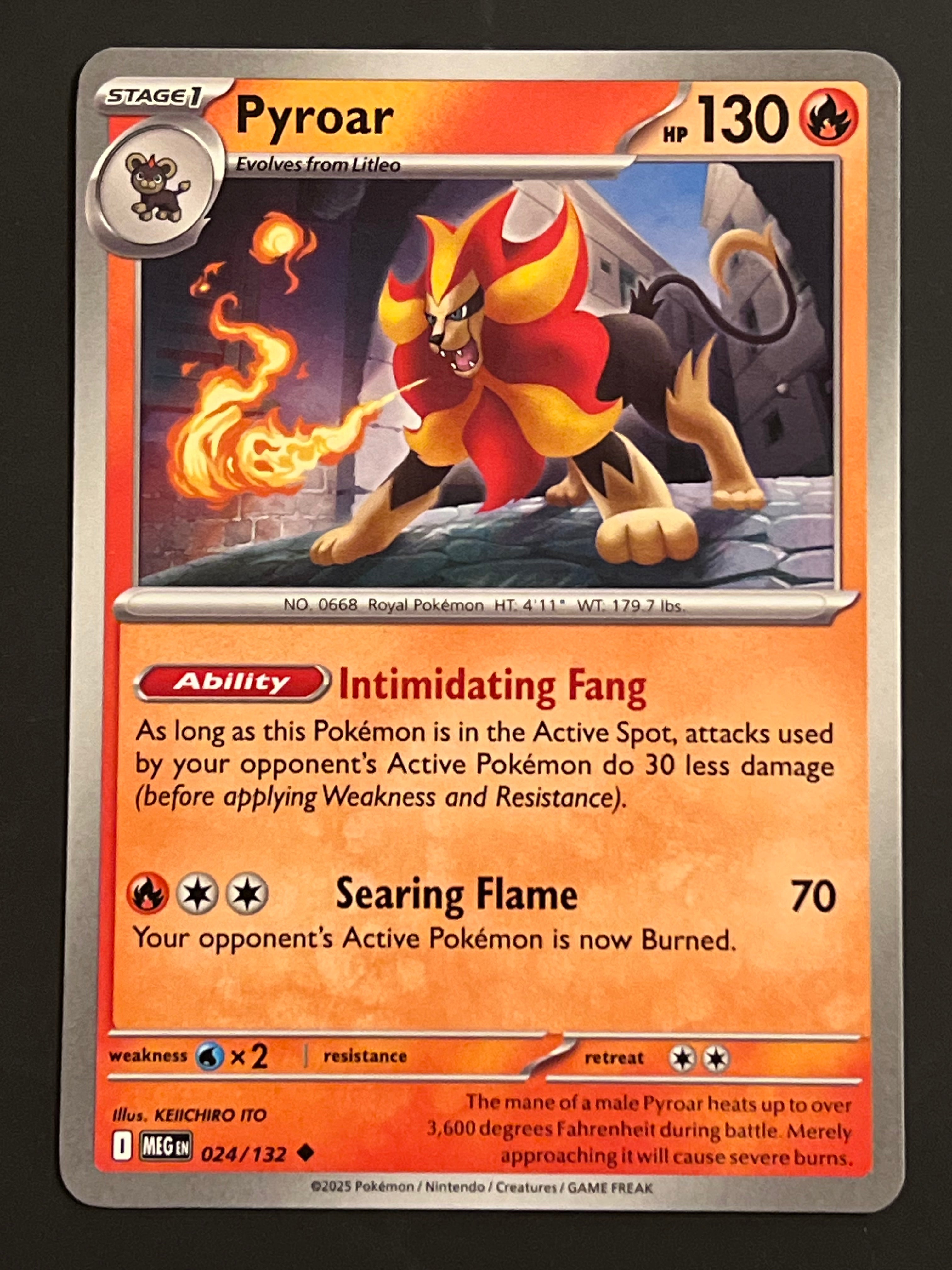 024/132 Pyroar - Pokémon Mega Evolution Base Uncommon – Jarvvos