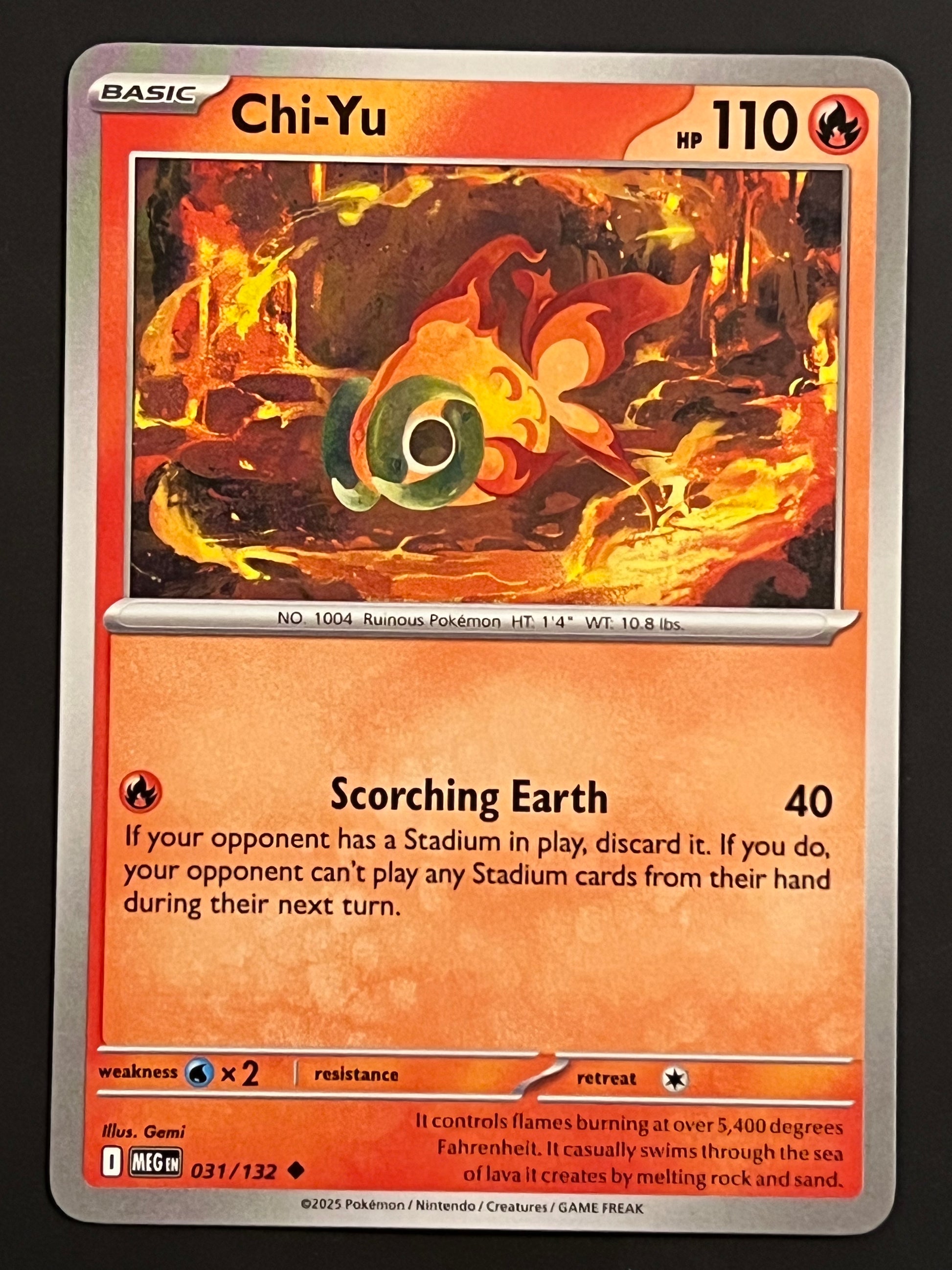 chi-yu pokmon card ex Pokemon Allure Draw 2 cards 031/132 Chi-Yu - Pokmon Mega