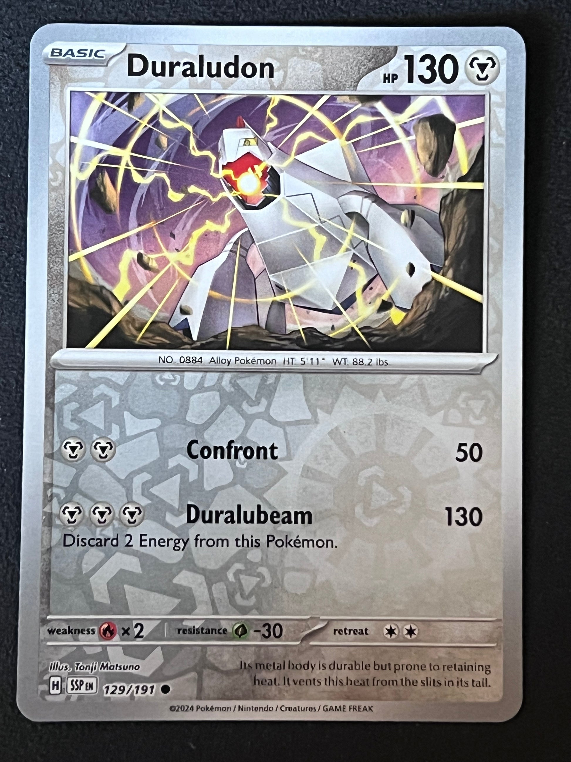 129/191 Duraludon - Pokmon Surging Sparks Common Reverse Jarvvos 129/191 Duraludon - Pokmon Surging Sparks Common Reverse Jarvvos