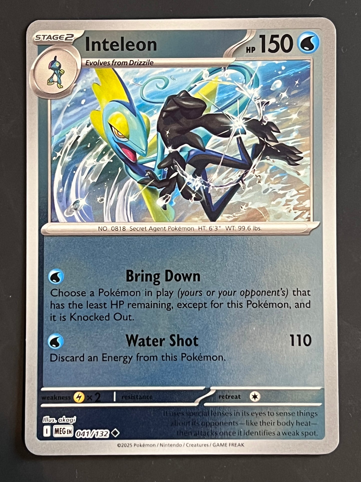 041/132 Inteleon - Pokémon Mega Evolution Base Uncommon Reverse
