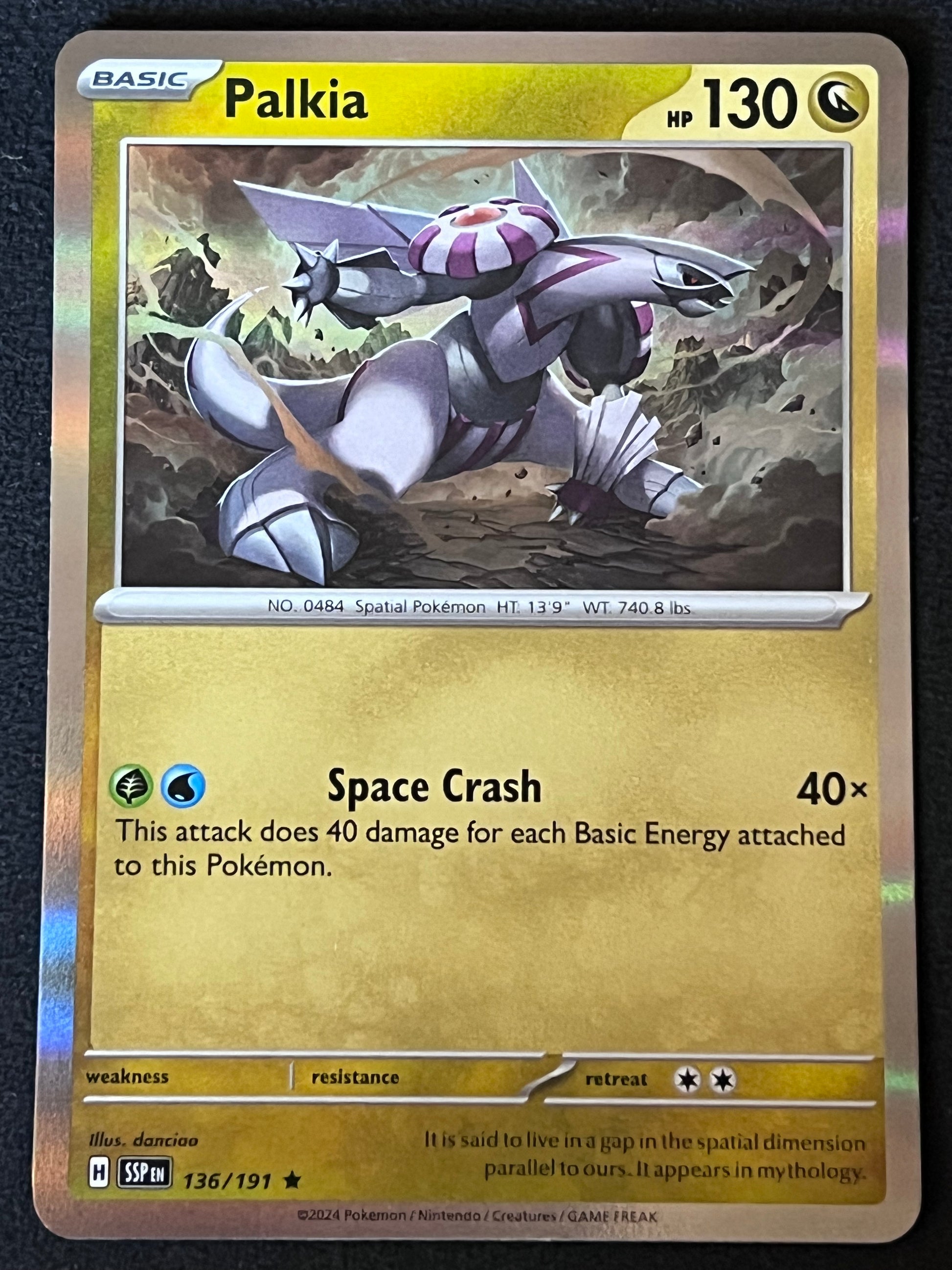 rare palkia card 136/191 Palkia