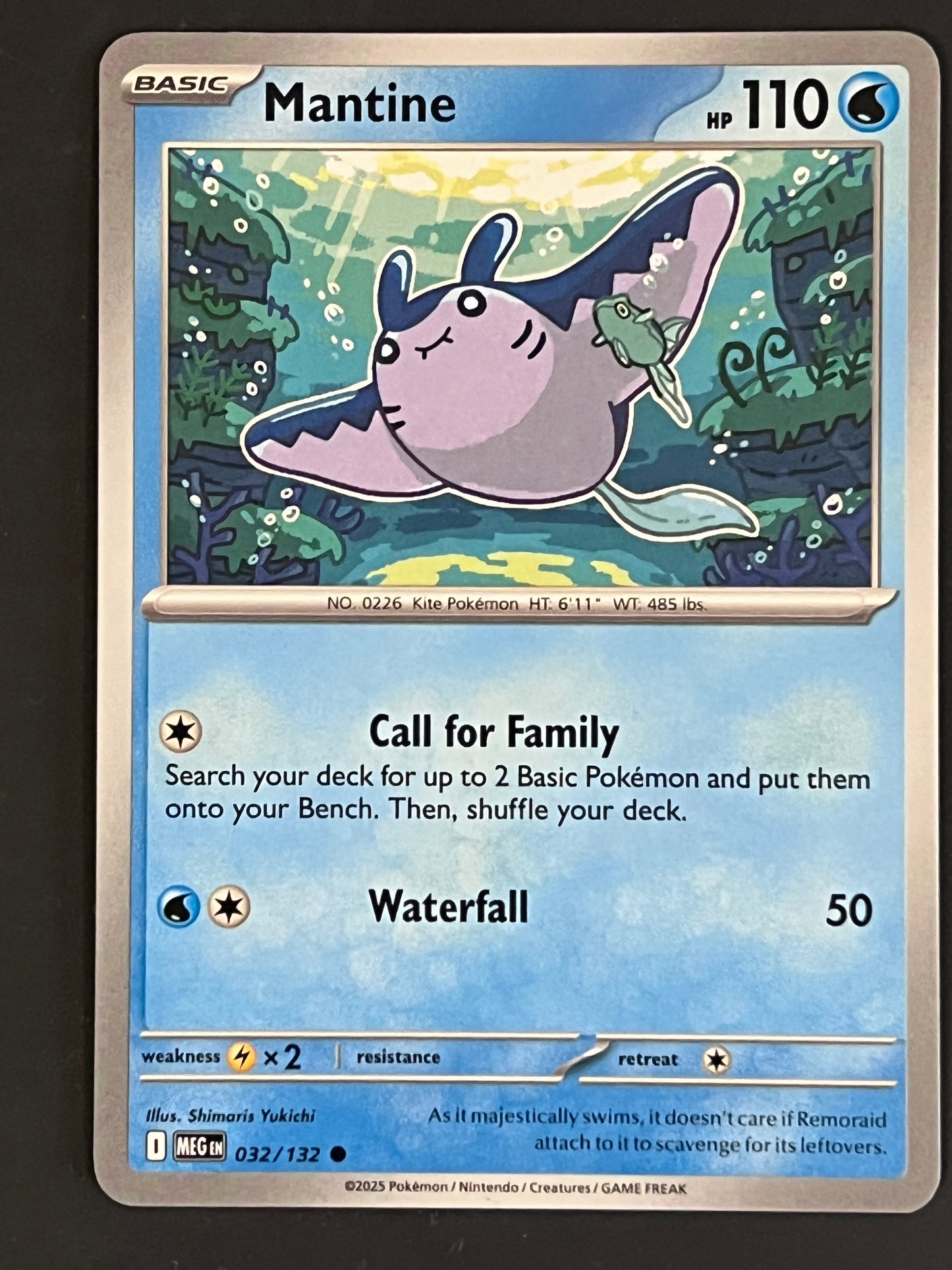 032/132 Mantine - Pokémon Mega Evolution Base Common