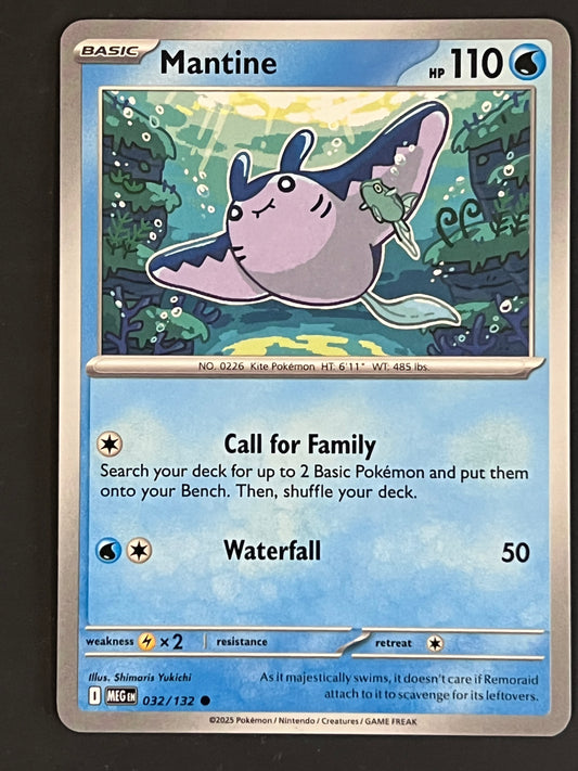 032/132 Mantine - Pokémon Mega Evolution Base Common