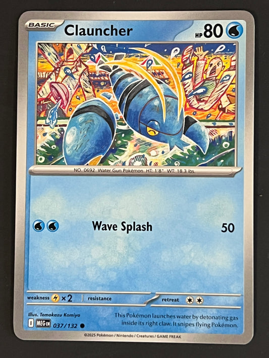 037/132 Clauncher - Pokémon Mega Evolution Base Common