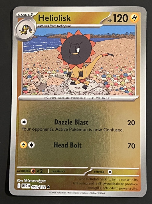 053/132 Heliolisk - Pokémon Mega Evolution Base Common Reverse