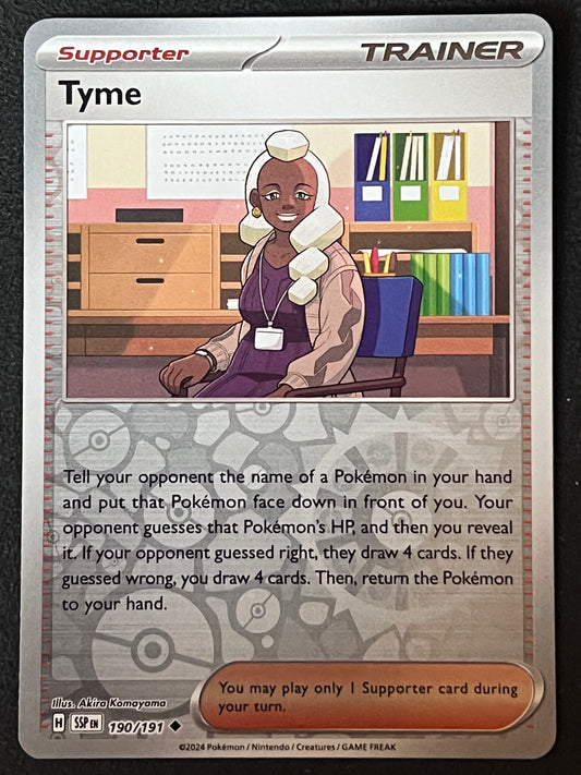 190/191 Tyme - Pokémon Surging Sparks Uncommon Reverse