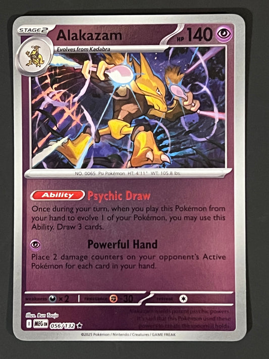 056/132 Alakazam - Pokémon Mega Evolution Base Rare Reverse