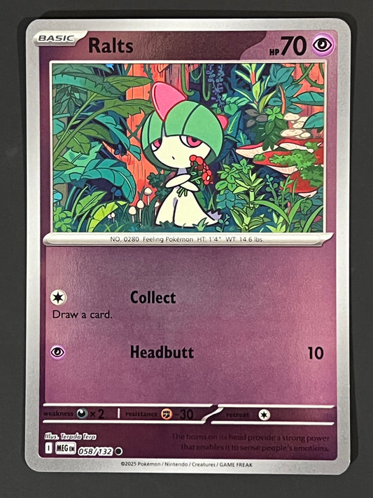 058/132 Ralts - Pokémon Mega Evolution Base Common Reverse