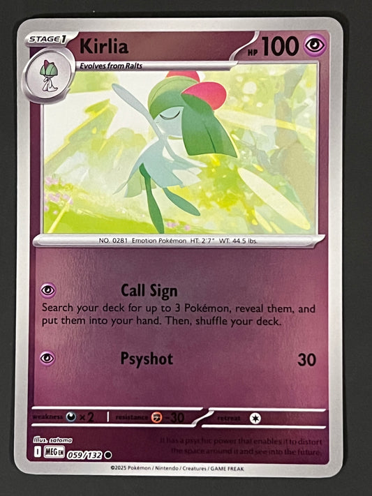 059/132 Kirlia - Pokémon Mega Evolution Base Common Reverse
