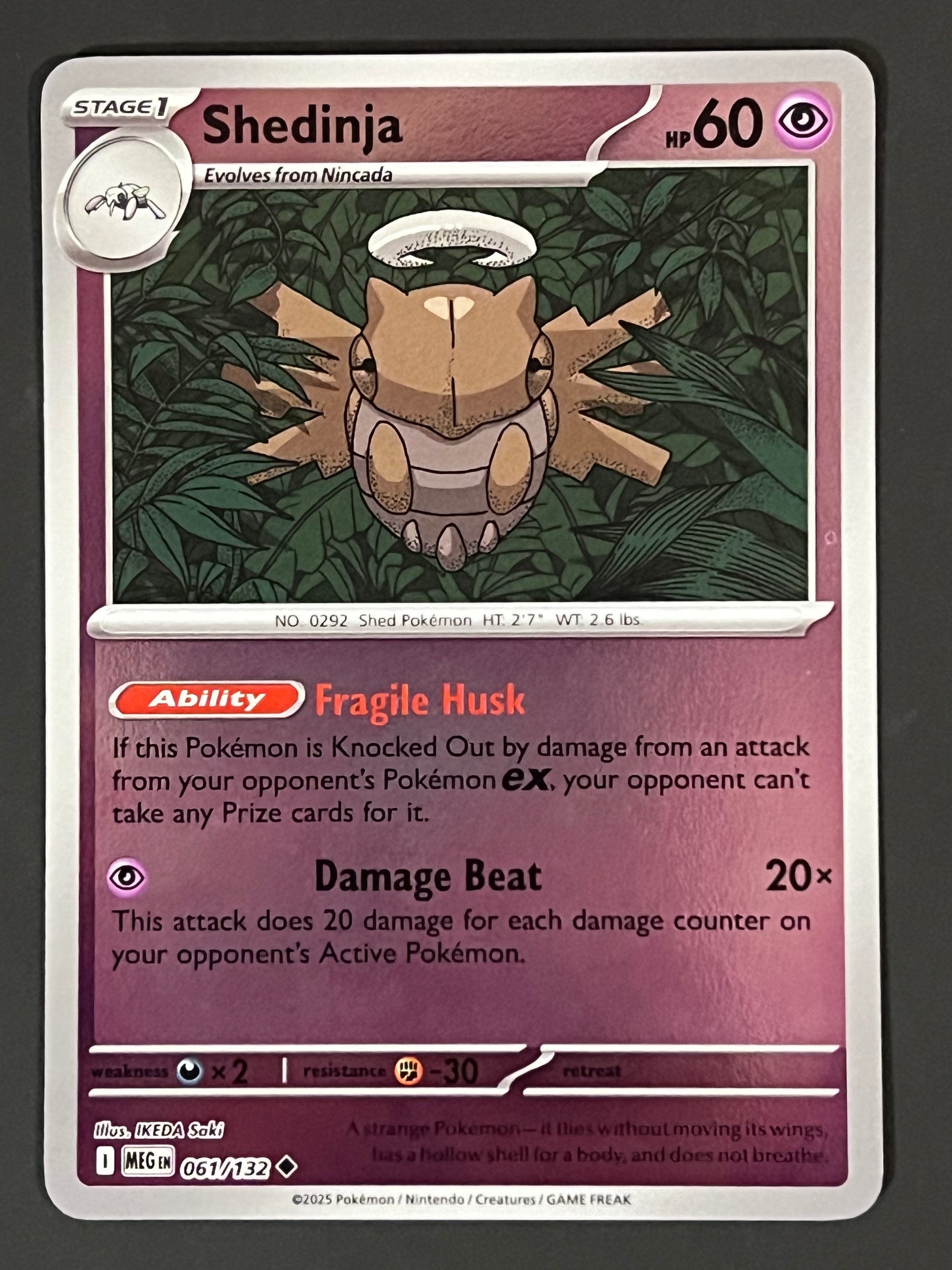 061/132 Shedinja - Pokmon Mega Evolution Base Uncommon Reverse Jarvvos 061/132 Shedinja - Pokmon Mega Evolution Base Uncommon Reverse Jarvvos