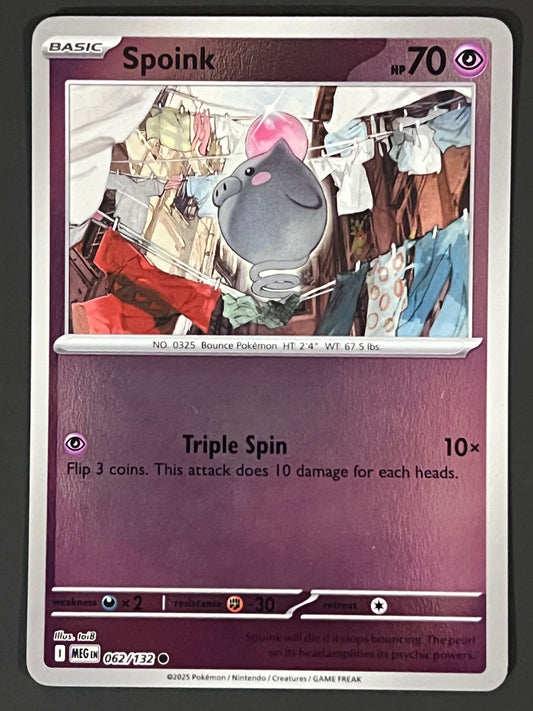 062/132 Spoink - Pokémon Mega Evolution Base Common Reverse