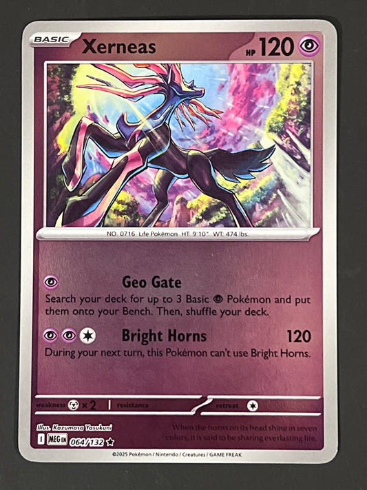 064/132 Xerneas - Pokémon Mega Evolution Base Rare Reverse