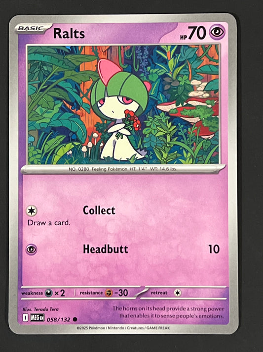 058/132 Ralts - Pokémon Mega Evolution Base Common