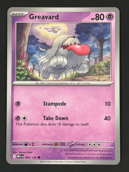 065/132 Greavard - Pokémon Mega Evolution Base Common