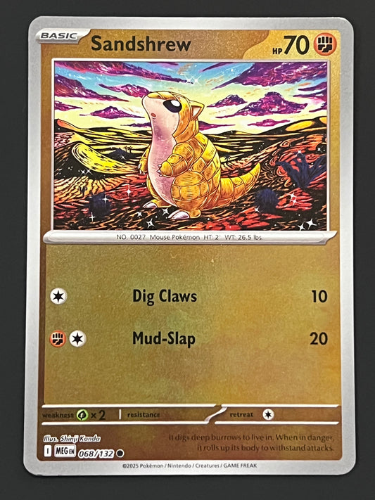 068/132 Sandshrew - Pokémon Mega Evolution Base Common Reverse