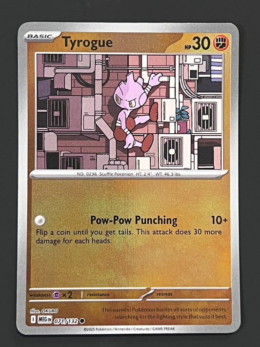 071/132 Tyrogue - Pokémon Mega Evolution Base Common Reverse