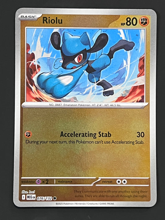 076/132 Riolu - Pokémon Mega Evolution Base Common Reverse