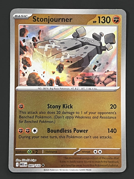 081/132 Stonjourner - Pokémon Mega Evolution Base Uncommon Reverse