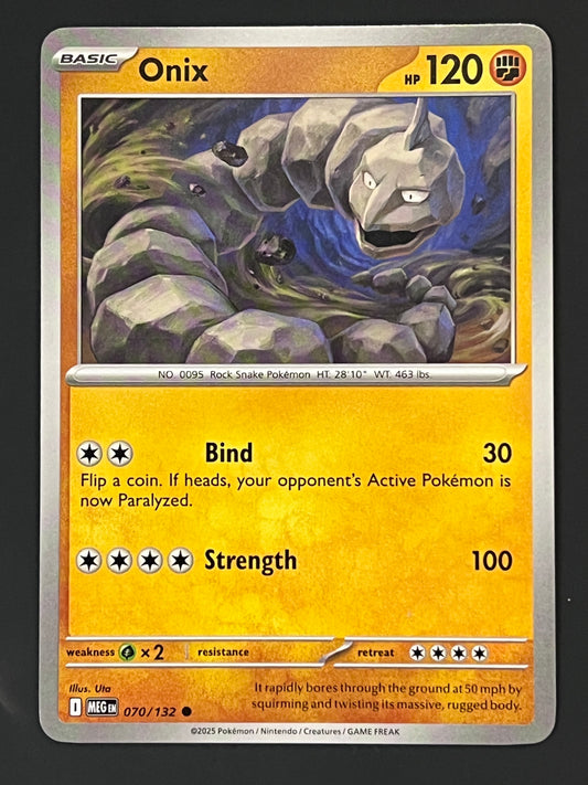 070/132 Onix - Pokémon Mega Evolution Base Common
