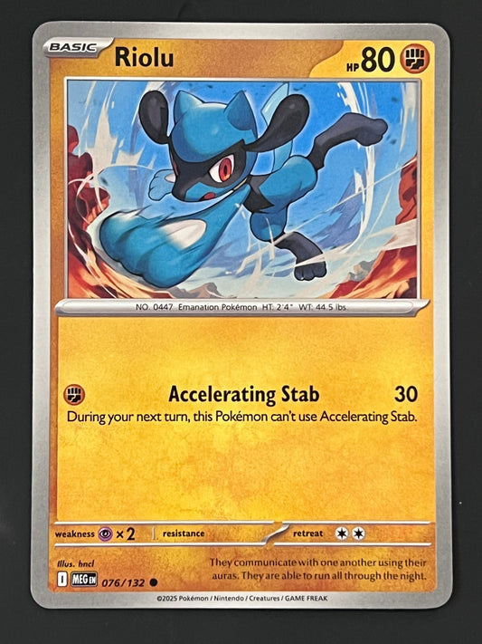 076/132 Riolu - Pokémon Mega Evolution Base Common
