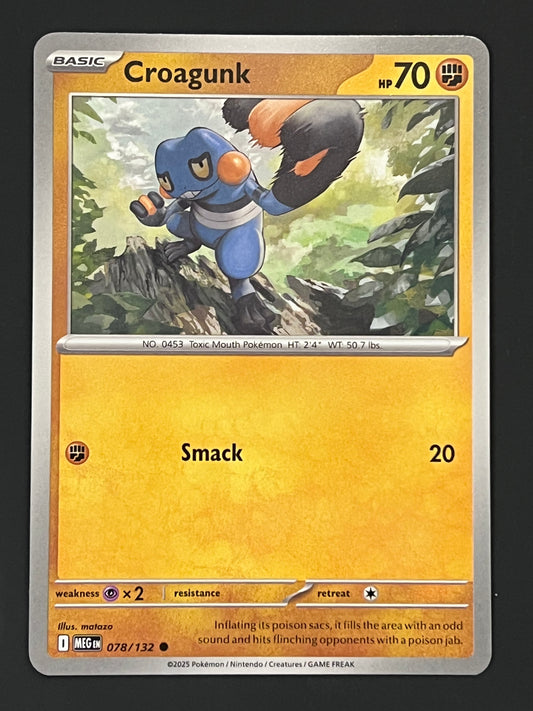 078/132 Croagunk - Pokémon Mega Evolution Base Common