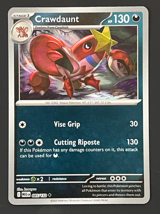 085/132 Crawdaunt - Pokémon Mega Evolution Base Uncommon Reverse