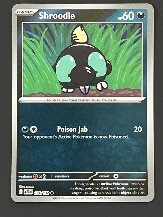 091/132 Shroodle - Pokémon Mega Evolution Base Common Reverse