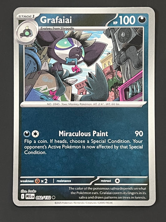 092/132 Grafaiai - Pokémon Mega Evolution Base Common Reverse