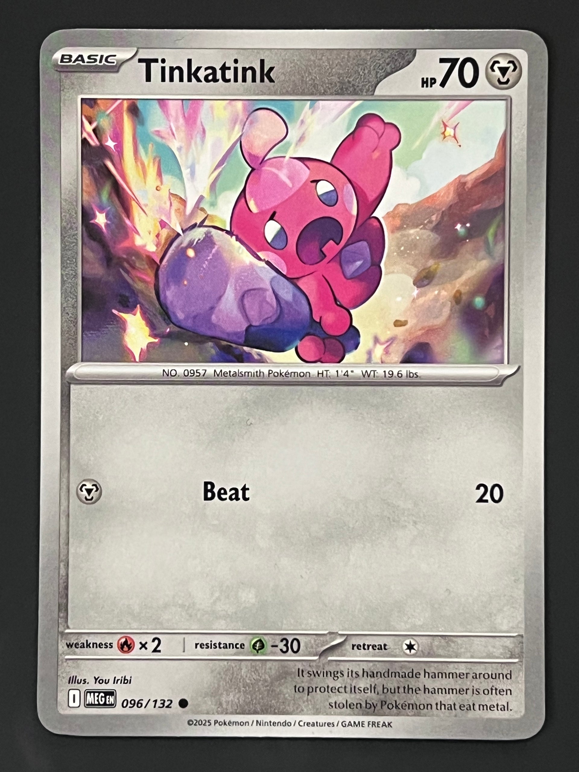 tinkatink pokemon card 096/132 Tinkatink