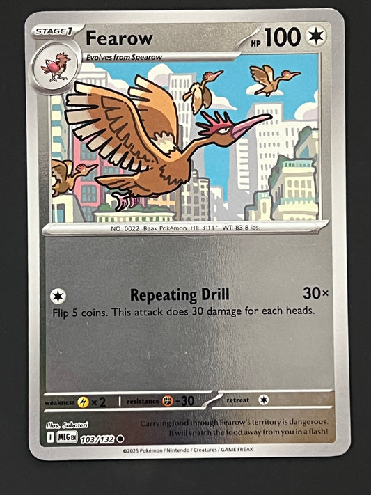 103/132 Fearow - Pokémon Mega Evolution Base Common Reverse
