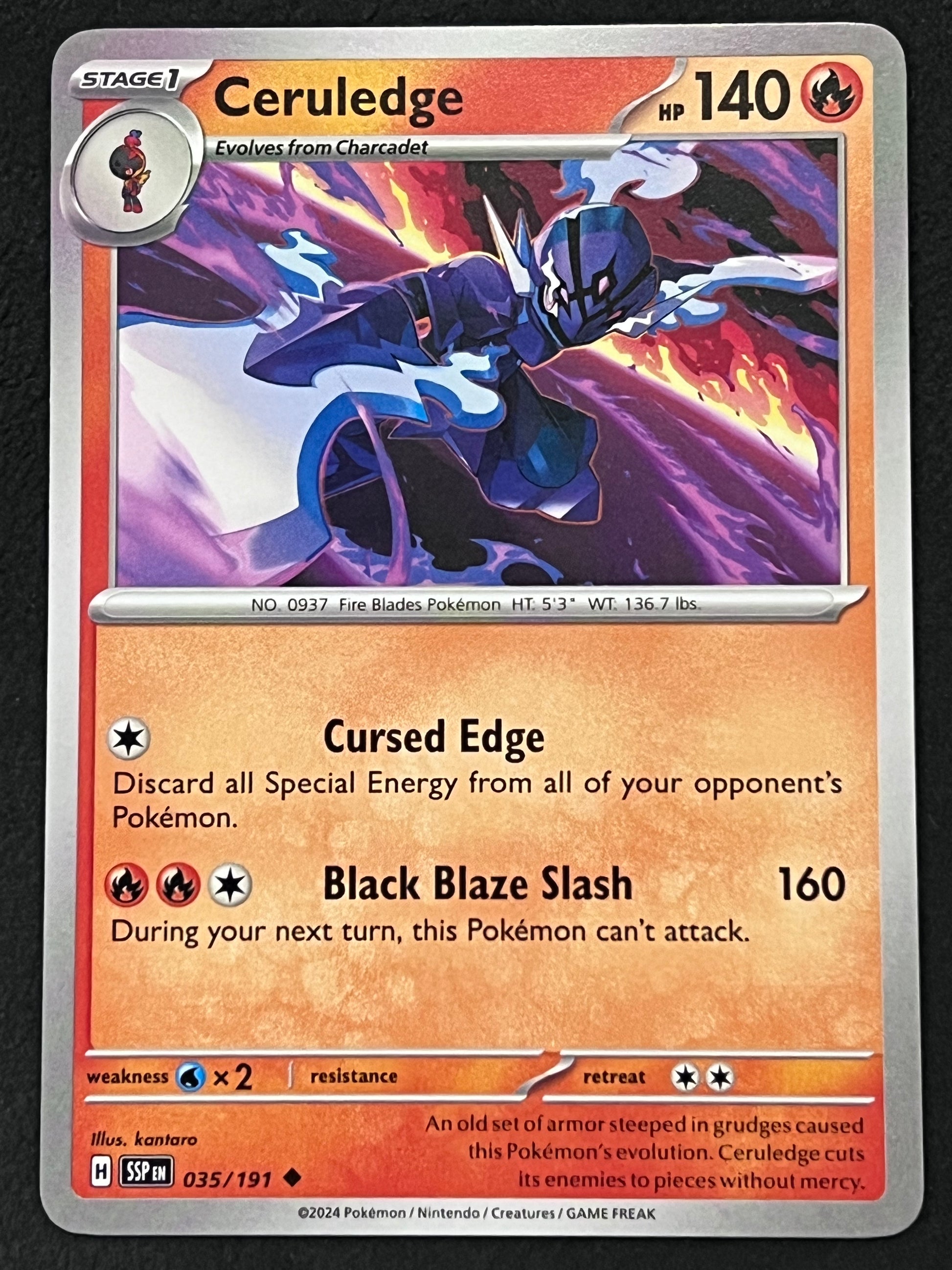 035/191 Ceruledge - Pokmon Surging Sparks Uncommon Jarvvos 035/191 Ceruledge - Pokmon Surging Sparks Uncommon Jarvvos