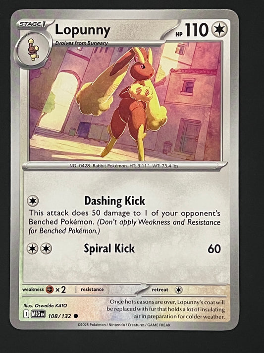 108/132 Lopunny - Pokémon Mega Evolution Base Common
